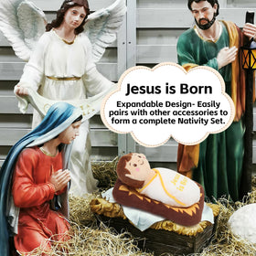 Yelakey expandable nativity play with additional characters—encourages imagination and storytelling.