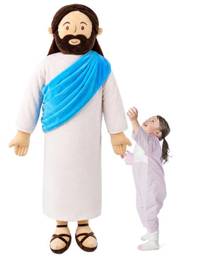 Yelakey Giant Jesus Plush 6ft ready for display and gentle companionship.