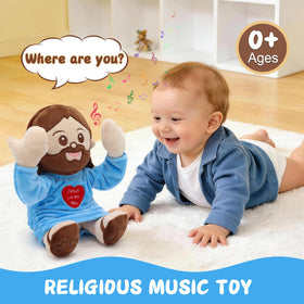 Yelakey Jesus plush displays 10 inch size for kid-friendly snuggles
