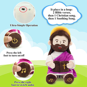 Yelakey Jesus plush 13-4-inch size is portable for travel