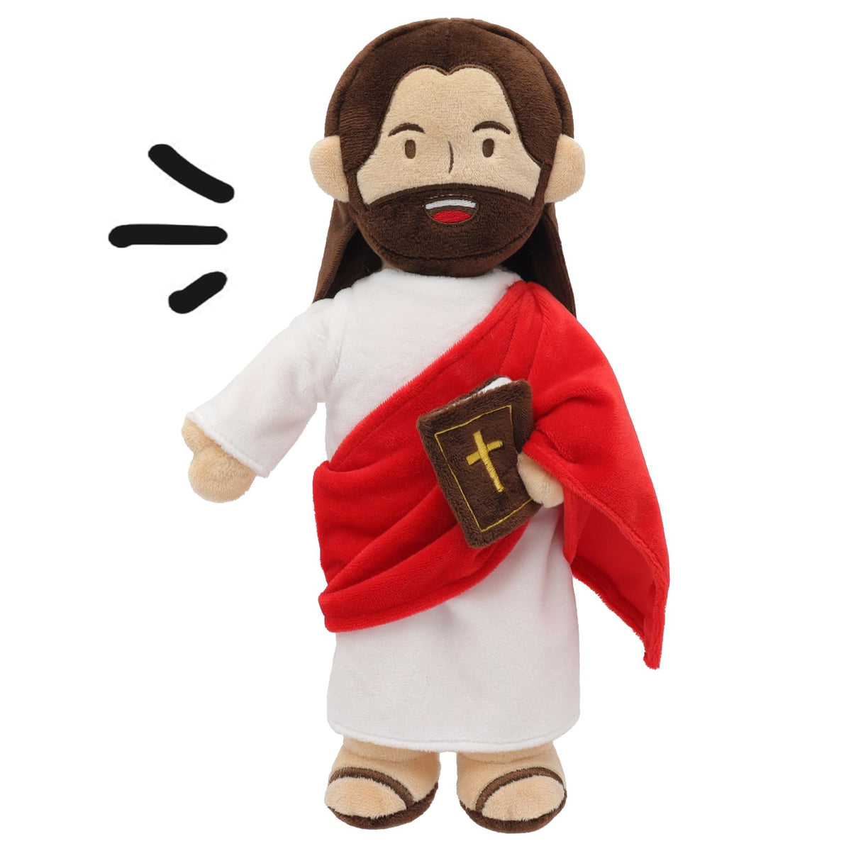 Yelakey Jesus Plush 13.4-inch with soft fabric for comforting hugs
