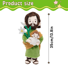 Yelakey Jesus doll arrives vacuum-packed to protect integrity during shipping.