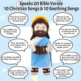 Yelakey Jesus Plush ideal for bedtime, prayer time, and family worship