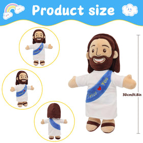 Yelakey Jesus Plush face detail with warm smile for comforting hugs