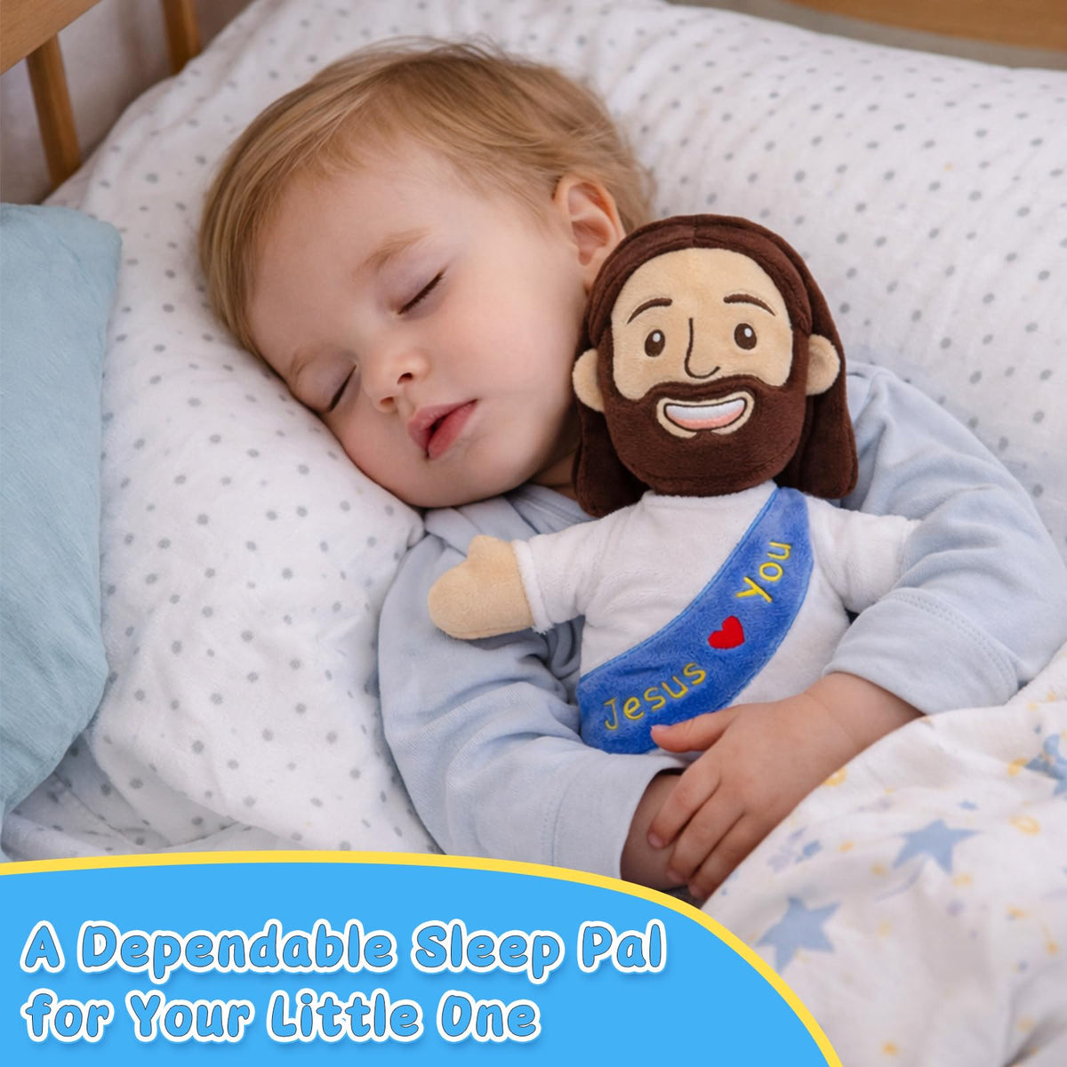 Yelakey Jesus Plush gift ready presentation suitable for Easter or baptisms