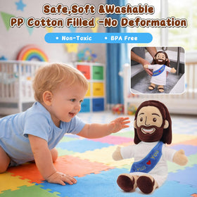 Yelakey Jesus Plush safe materials ensure kid friendly, non-toxic use