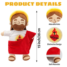 Yelakey Jesus plush breathing sounds soothe children to sleep.