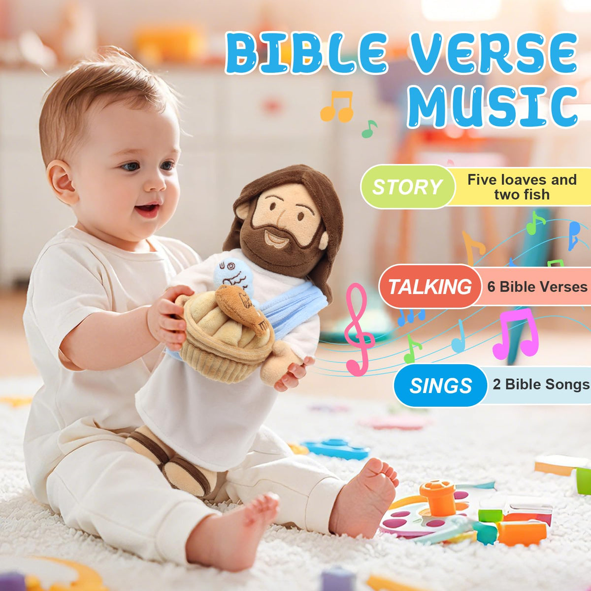 Yelakey Jesus plush built-in speaker unit ready to share verses