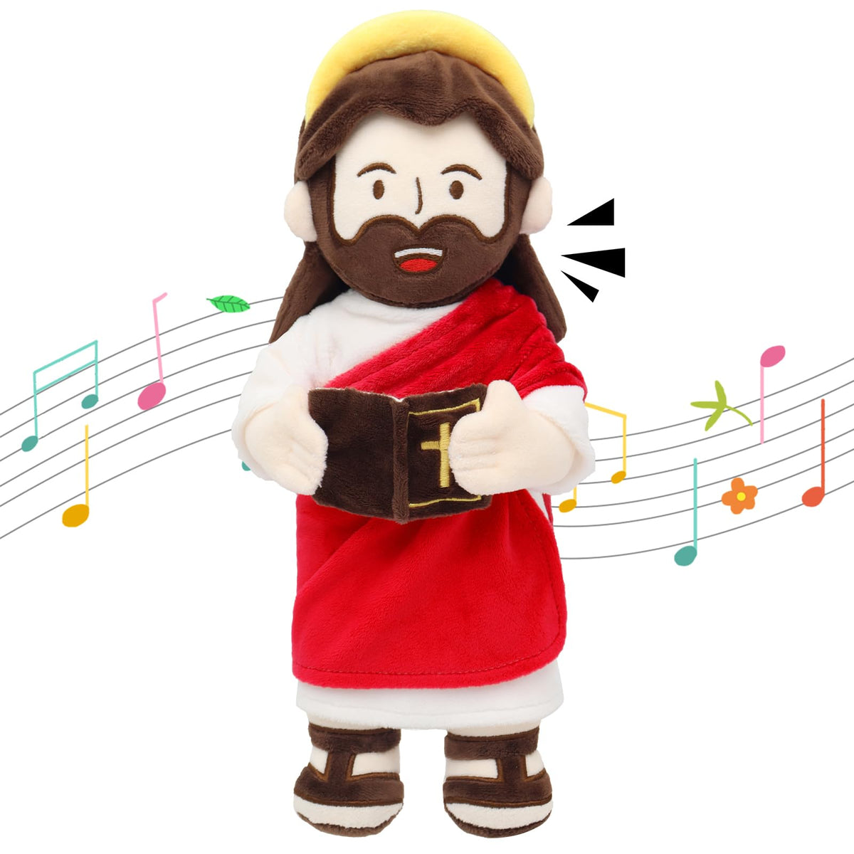Yelakey Jesus Plush in a church activity setting during community events