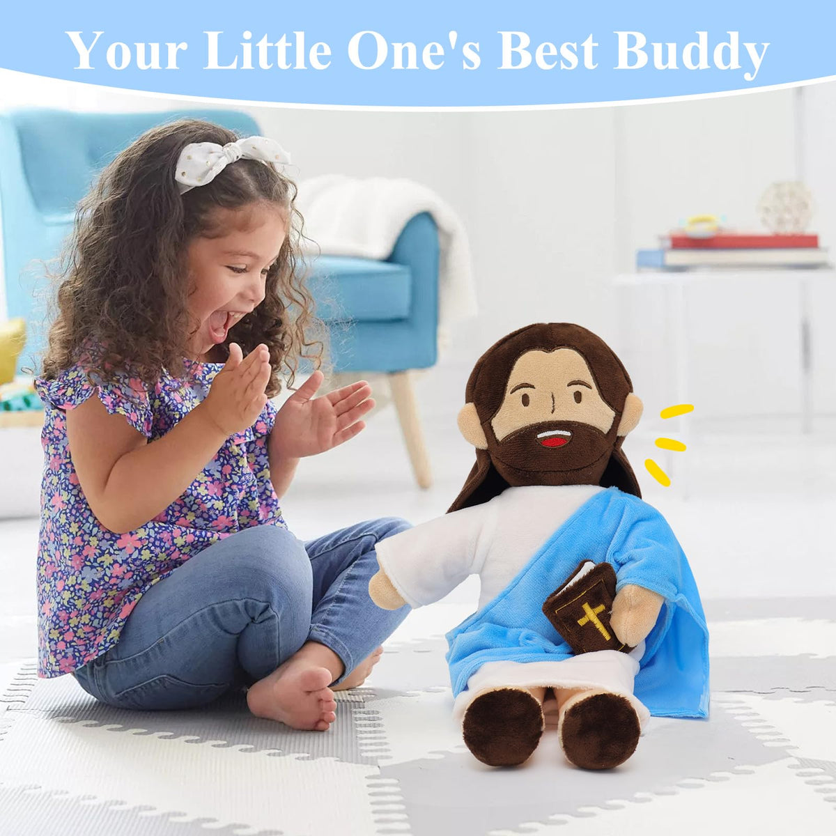 Yelakey Jesus Plush Easter gift suitable for church celebrations.