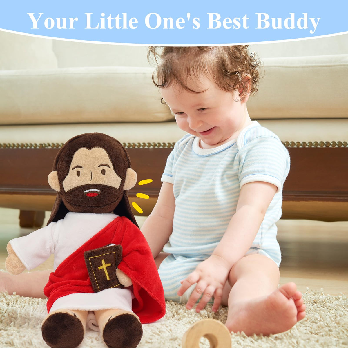 Yelakey Jesus Plush Easter gift for church and Sunday school