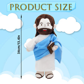 Yelakey Jesus Plush face closeup shows soft materials for gentle snuggles