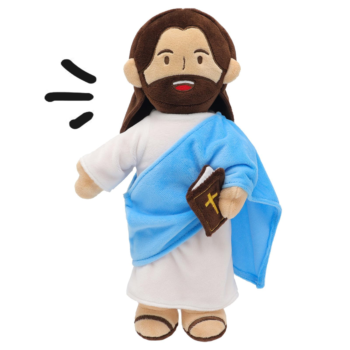 Yelakey Jesus Plush face offers comforting companionship for kids.