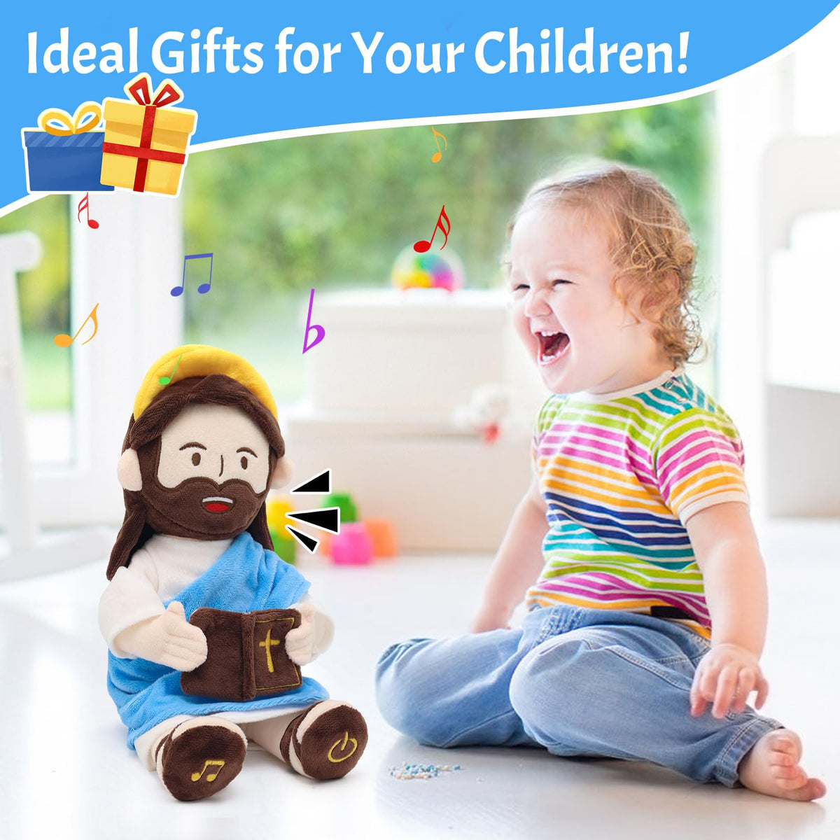 Yelakey Jesus Plush makes a thoughtful faith gift for baptisms and celebrations
