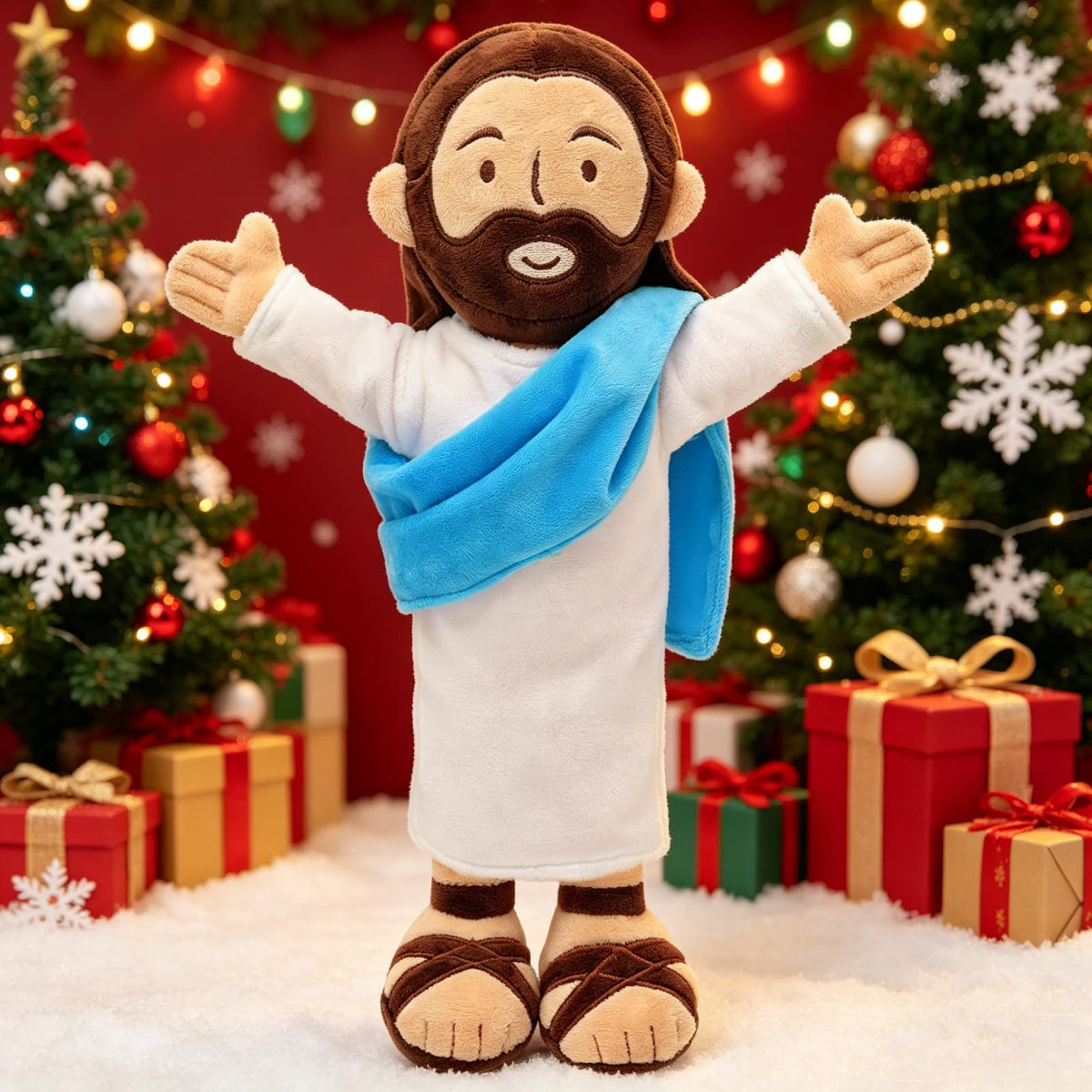 Yelakey Jesus plush gift-ready packaging thoughtful religious occasion present.