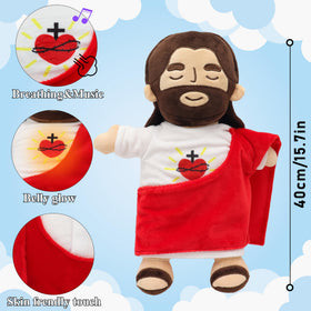 Yelakey Jesus plush with glow feature and calming songs