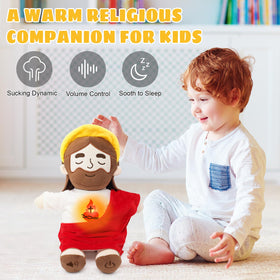 Yelakey Jesus plush right foot volume control makes audio easy