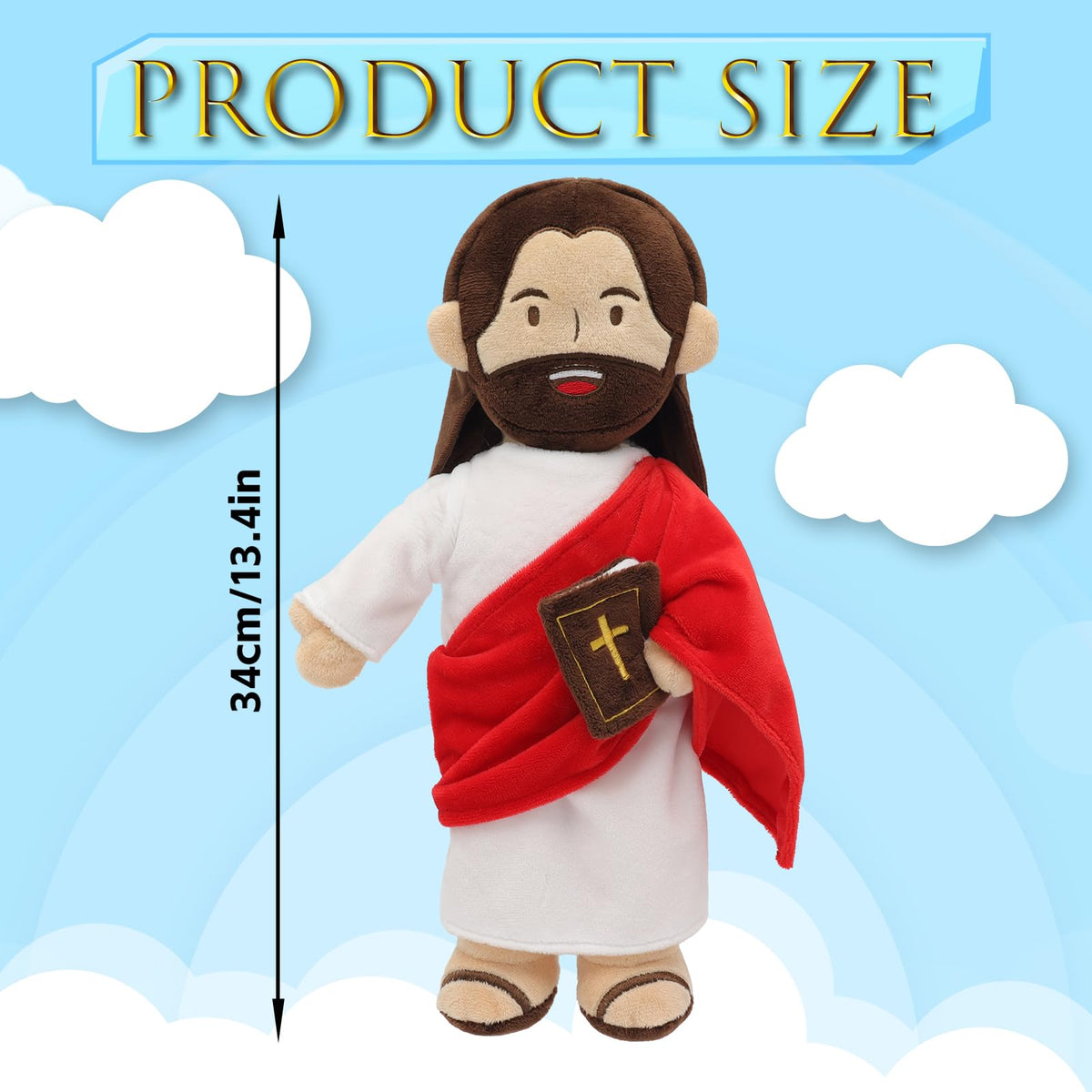 Yelakey Jesus Plush right-hand activation for interactive verses