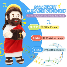 Yelakey Jesus Plush soft fabric texture inviting gentle cuddles