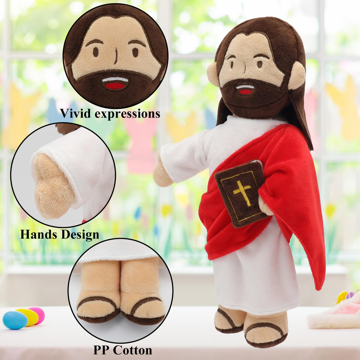 Yelakey Jesus Plush soft fabric ideal for daily cuddles
