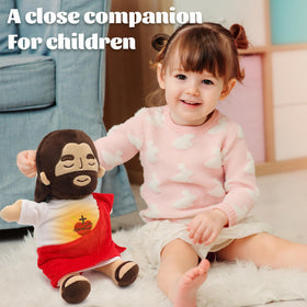 Yelakey Jesus plush made from soft polyester for cozy hugs