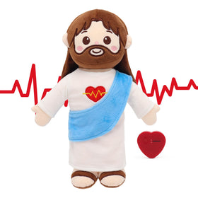 Yelakey Jesus Plush Ultra-Soft Fabric provides cuddly comfort for storytelling and hugs.