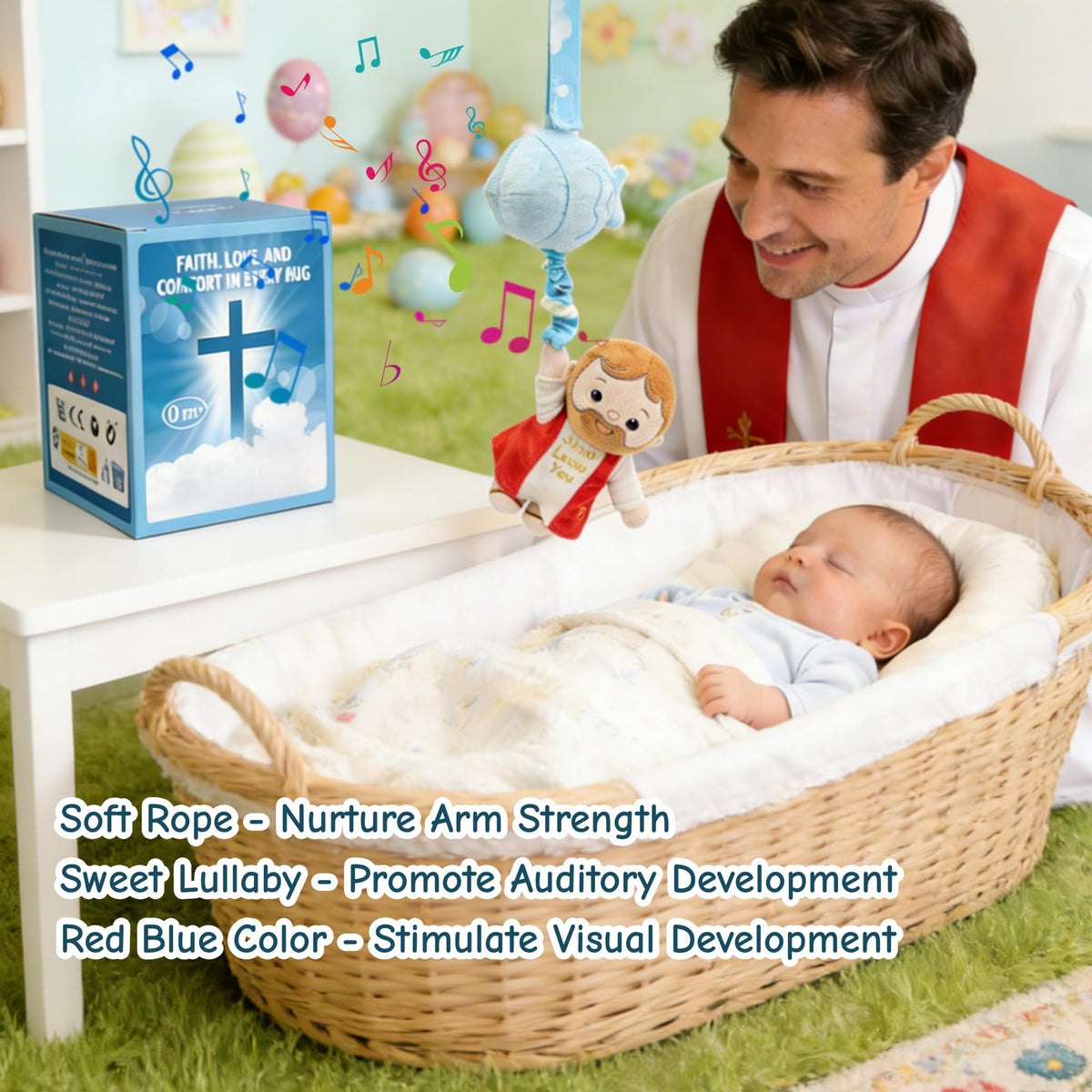 Yelakey soft, colorful design enhances baby perception without fading
