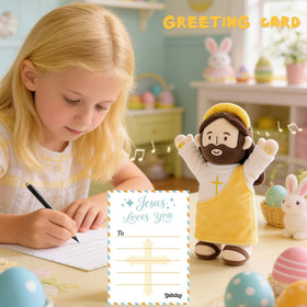 Yelakey Talking Jesus plush presents resurrection story for bedtime moments.
