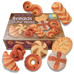 Yellow Door sensory play stones bagel – durable bakery play for indoor and outdoor pretend baking