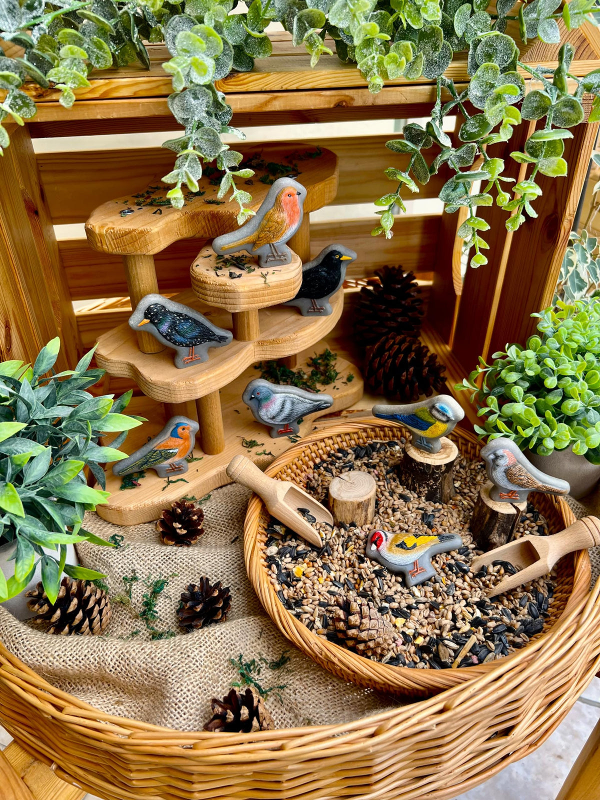 Yellow Door Starling stone encourages gathering materials and creative storytelling outdoors.