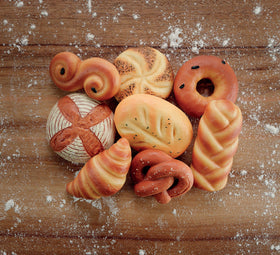 Yellow Door sensory play stones challah – tactile stones for creative bakery role play