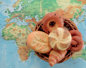 Yellow Door sensory play stones poppy seed bread – eight breads inspire storytelling at playtime
