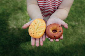 Yellow Door sensory play stones pretzel – versatile stones for pretend baking and sensory exploration
