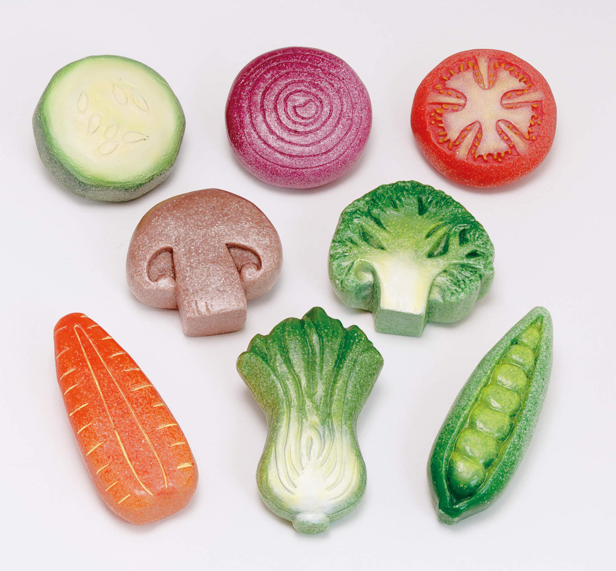 Yellow Door vegetable stones carrot stone adds bright color for dynamic pretend cooking