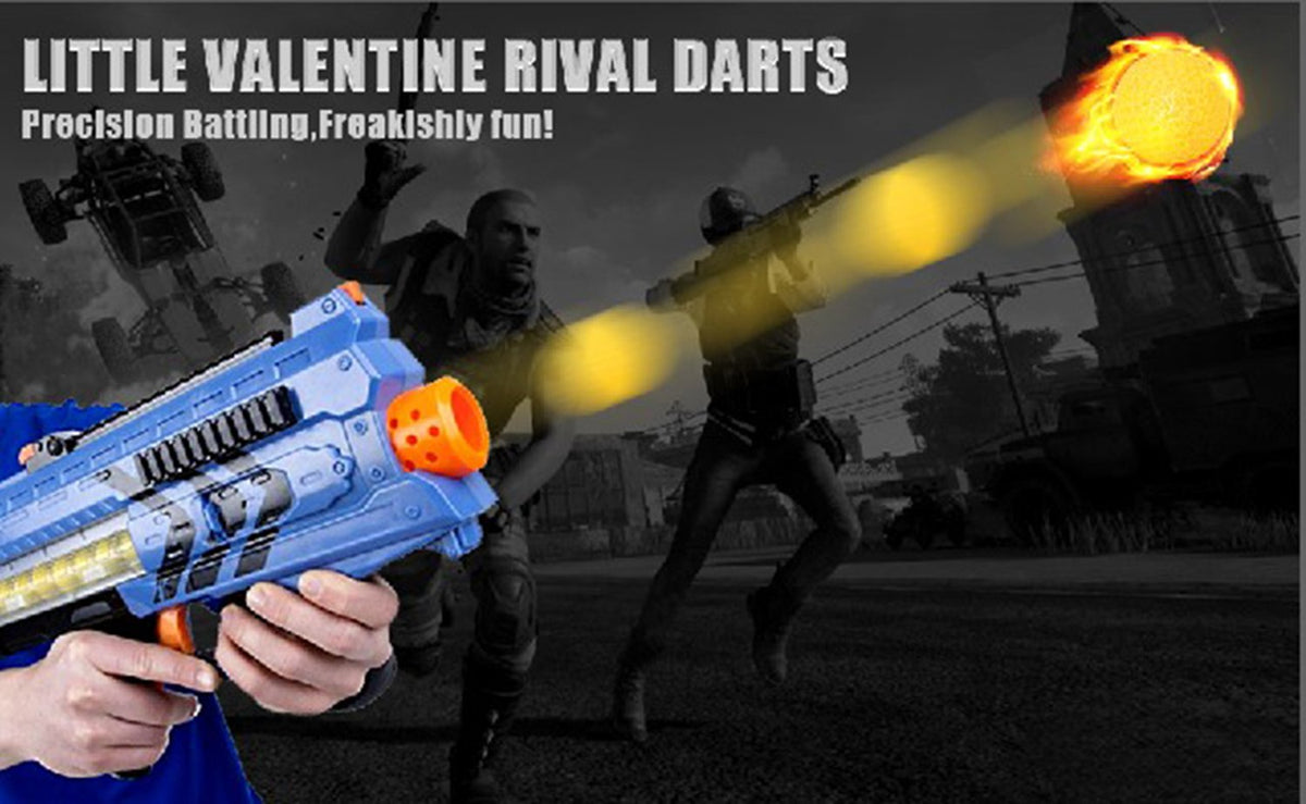 Yellow foam bullets from Little Valentine provide refill convenience and performance.
