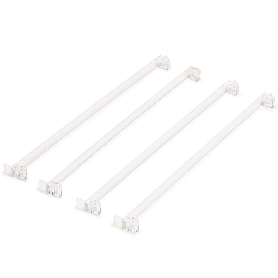 Yellow Mountain Imports American Mahjong pushers, clear acrylic, 18-inch length for smooth rack operation.