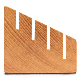 Yellow Mountain Imports card holders with ascending rows enable quick hand scanning