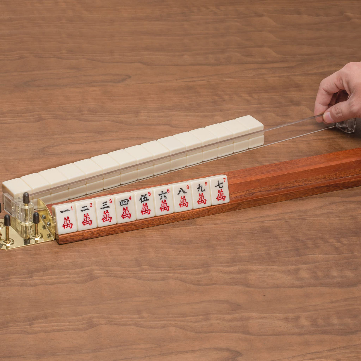 Yellow Mountain Imports clear 18-inch pushers improve rack readiness and tile placement.