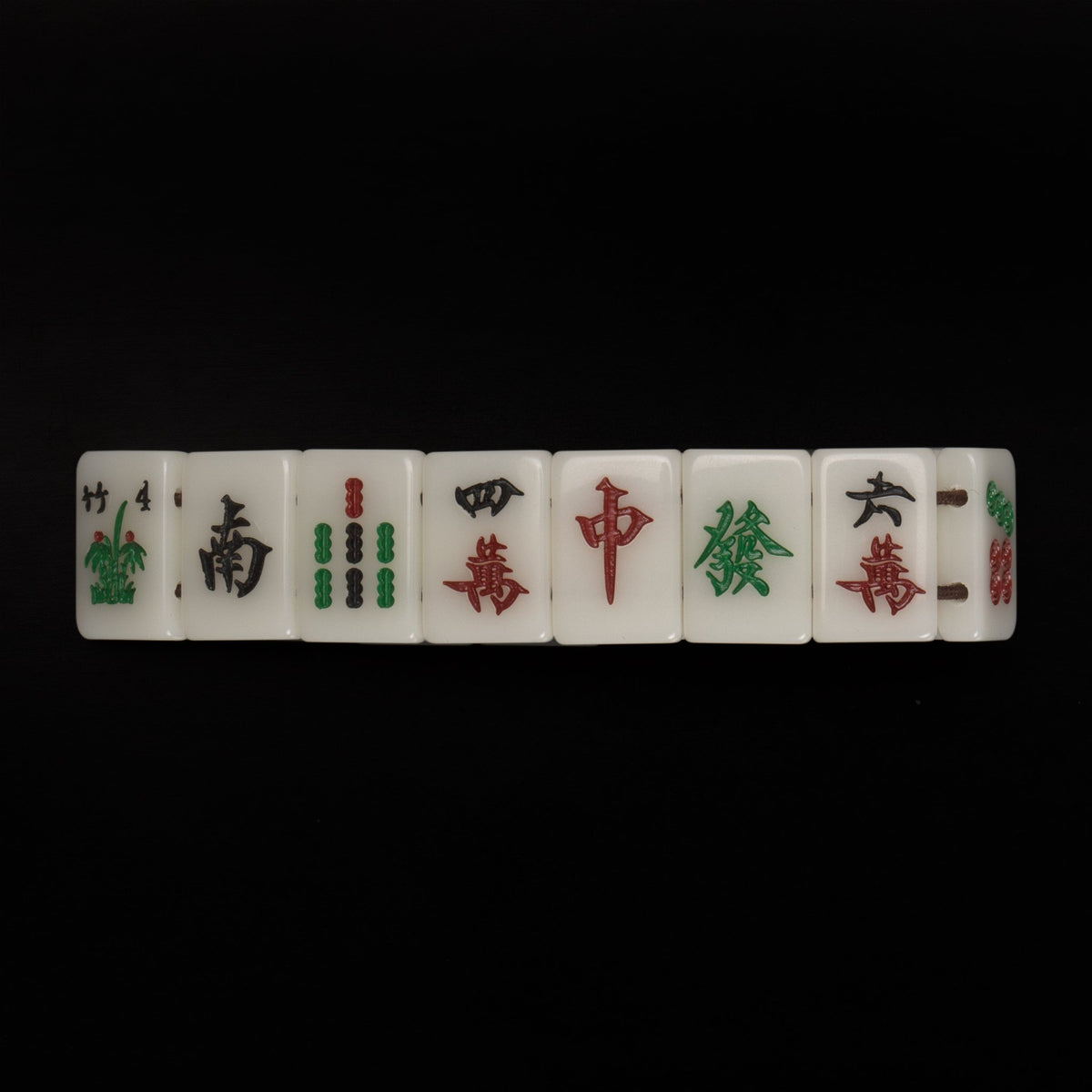 Yellow Mountain Imports engraved Chinese characters tiles, refined detail for mahjong lovers.