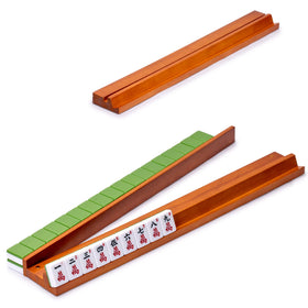 Yellow Mountain Imports Huntington wooden racks organize hands for smooth gameplay