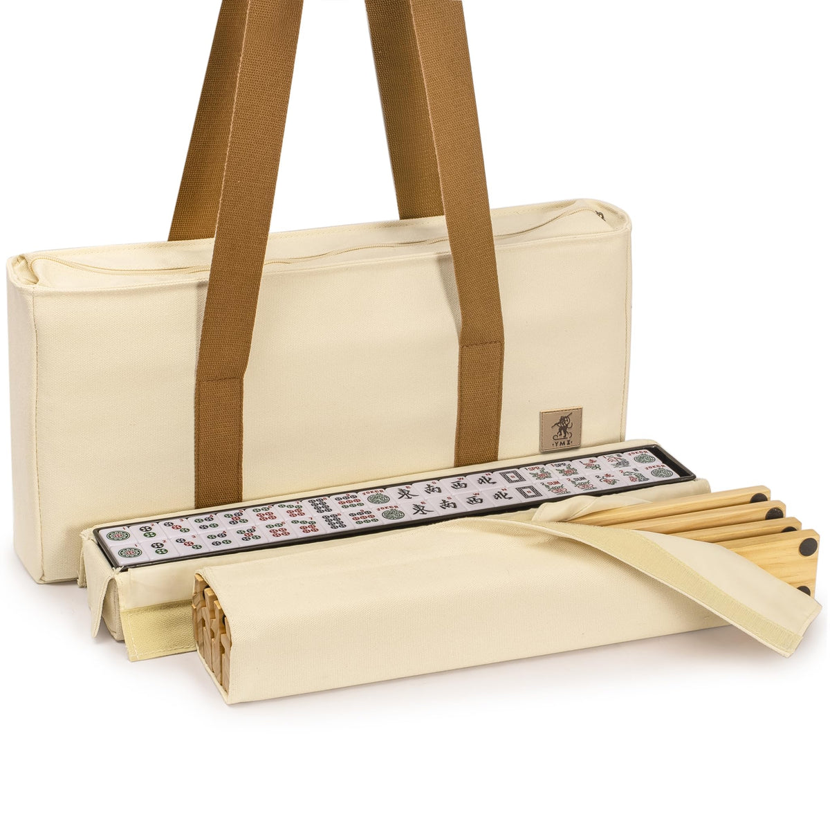 Yellow Mountain Imports Jade Horizon wooden racks with magnetic pushers for easy setup.