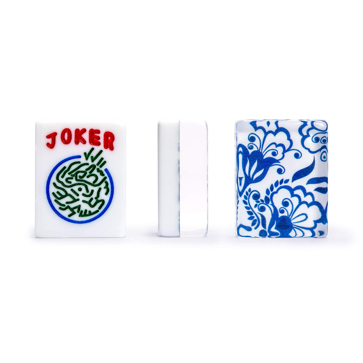 Yellow Mountain Imports mahjong tiles front engraving provides clear readability for quick game play.