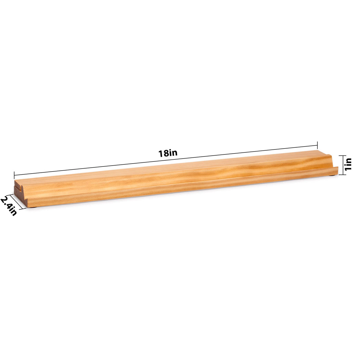 Yellow Mountain Imports detachable pushers attach to rack tops for tidy storage.
