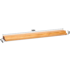 Yellow Mountain Imports detachable pushers attach to rack tops for tidy storage.