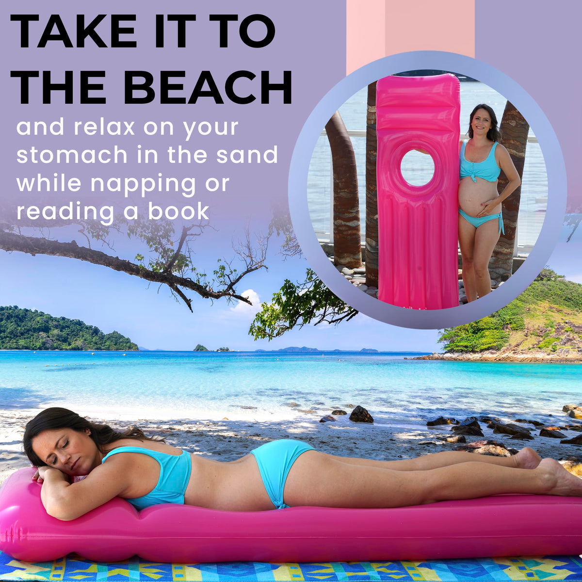 YellowIris belly-hole design supports stomach sleeping during pregnancy safely.