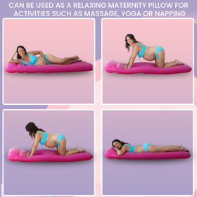 YellowIris multipurpose pillow for massage, reading, and relaxing on water.