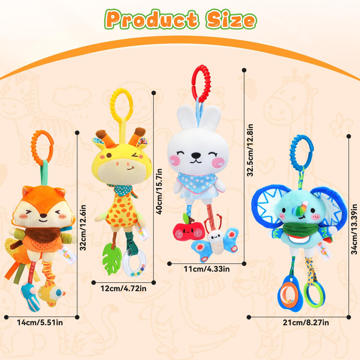 YELUFT travel-friendly baby toy design to entertain on outings.