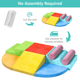 YENING compact 8-piece set fits neatly in small indoor spaces for play.