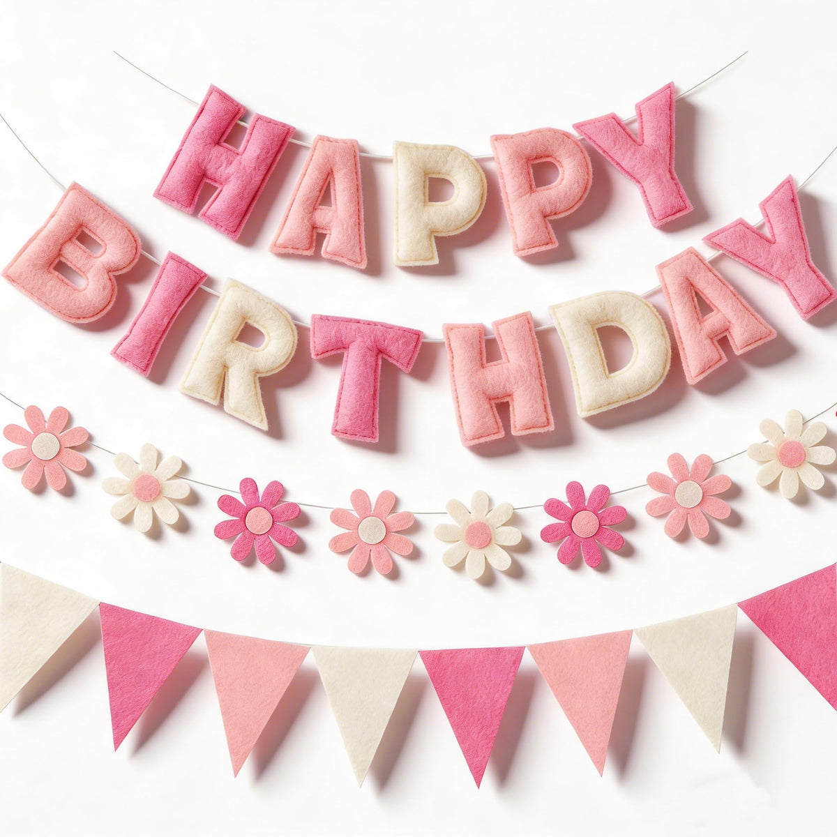 YEOCU pre-strung birthday banner adds a vibrant 3D touch to any party backdrop.