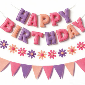 YEOCU pre-strung felt birthday banner for easy party setup and festive flair.